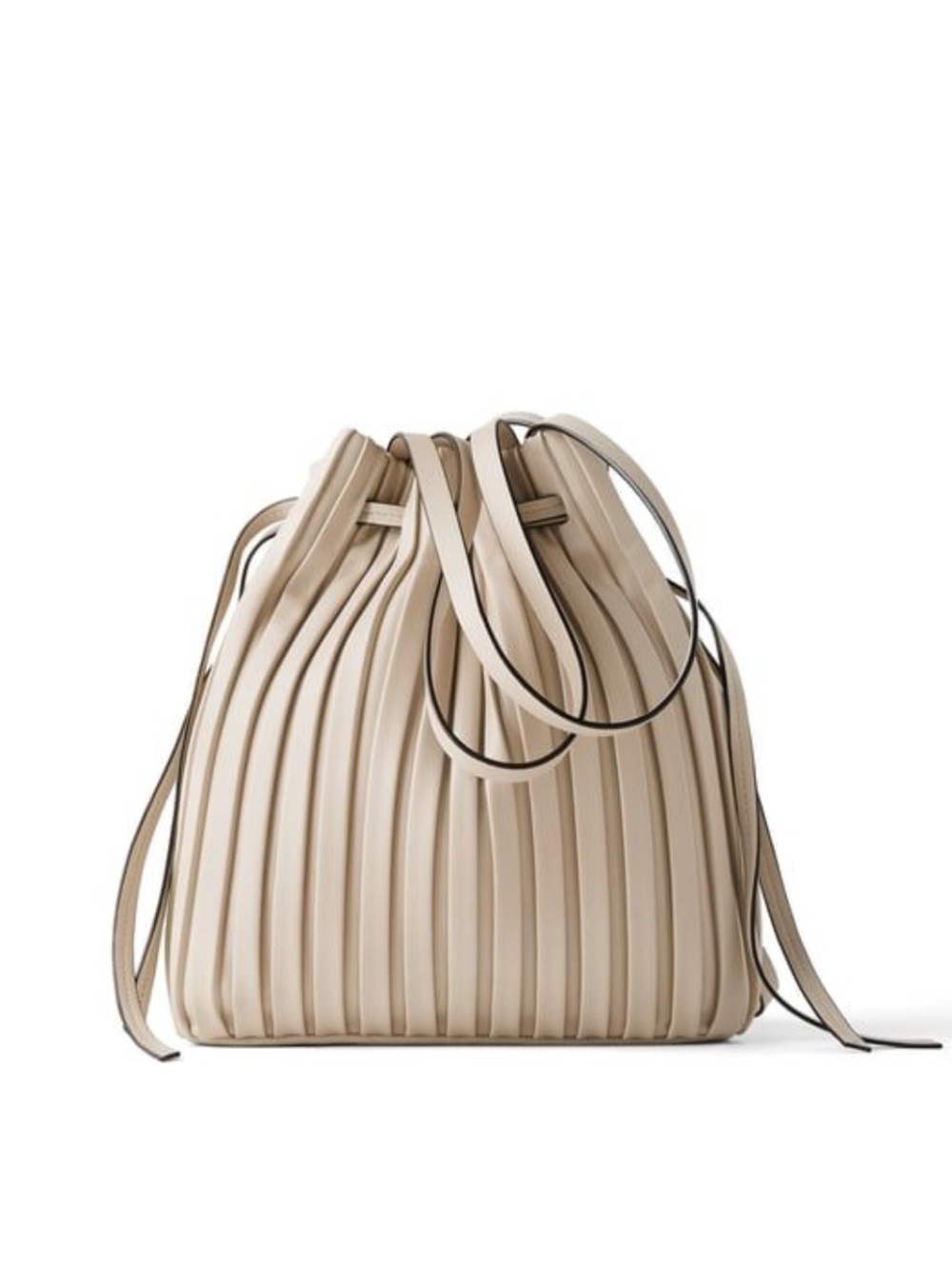 Zara Pleated Bucket Bag
